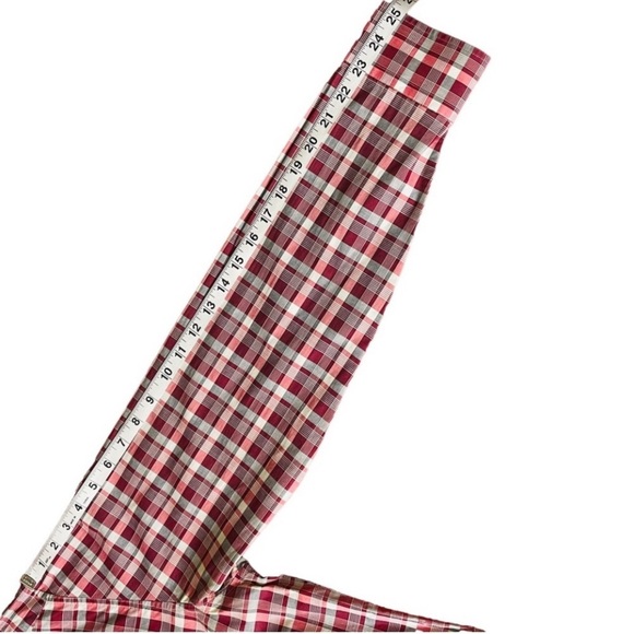 Ted Baker Burgundy/Gray Plaid Check Button Up Business Casual Shirt  Size 5/ XL - Picture 15 of 15